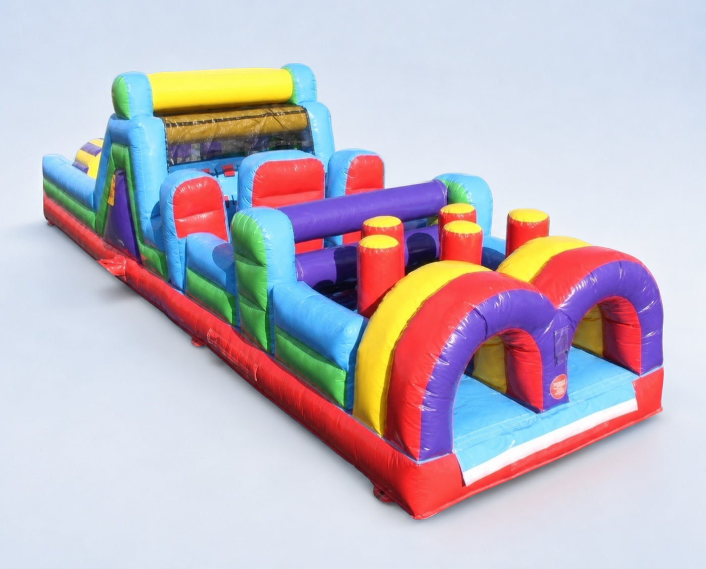 40-foot dry obstacle course on a clean studio background